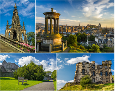 Postcard from sunny Edinburgh in summer