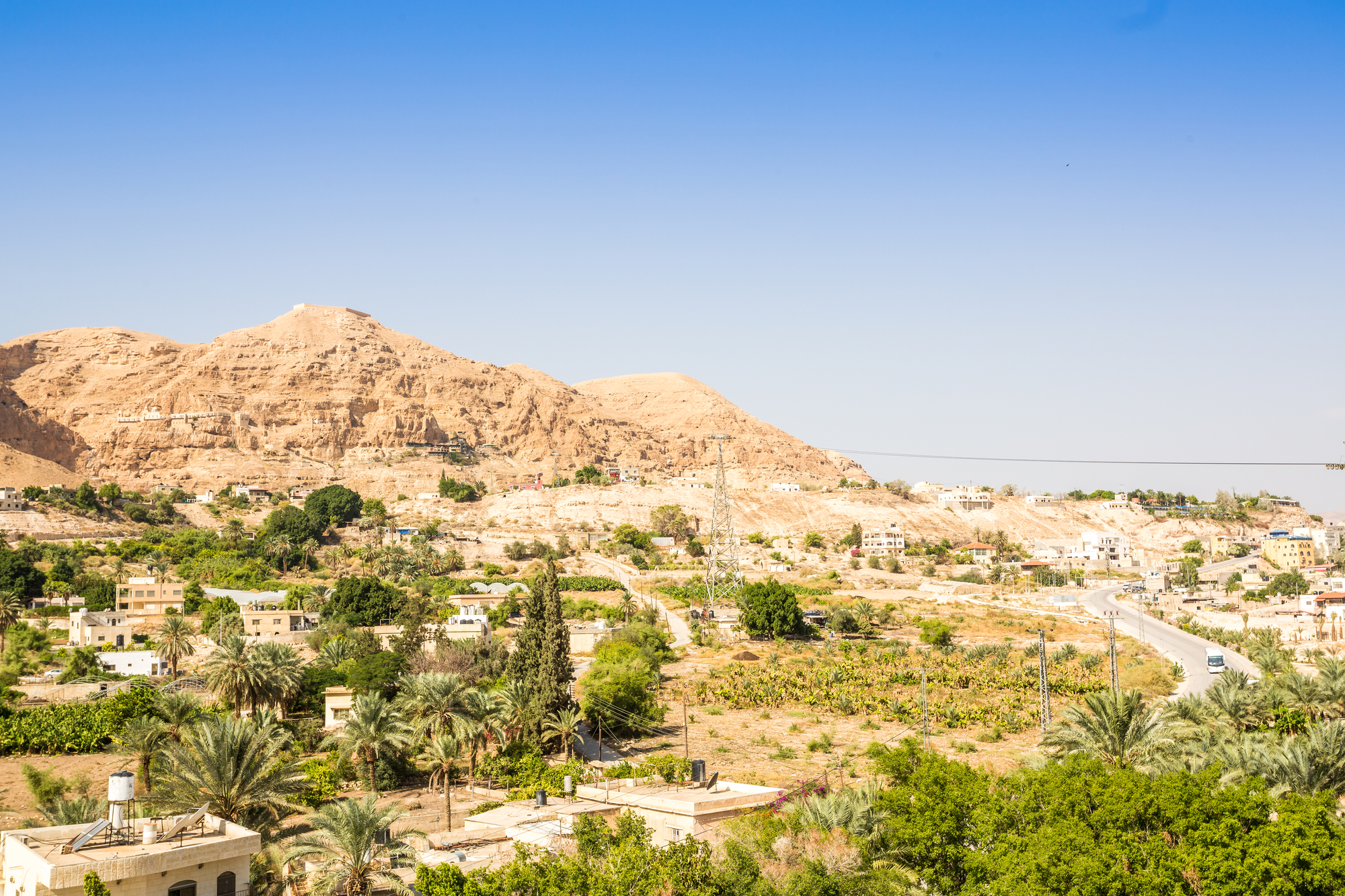 Mount of Temptation next to Jericho - place where Jesus was tempted, Palestinian Autonomy